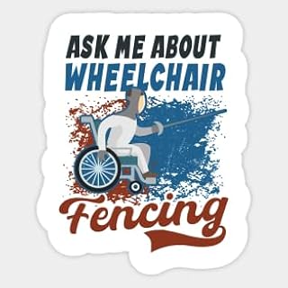 Stickers Vinyl Wheelchair Fencing Shirt | Ask Me About- Vinyl Stickers Laptop Decal Water Bottle Sticker Funny Sticker â€¦3510