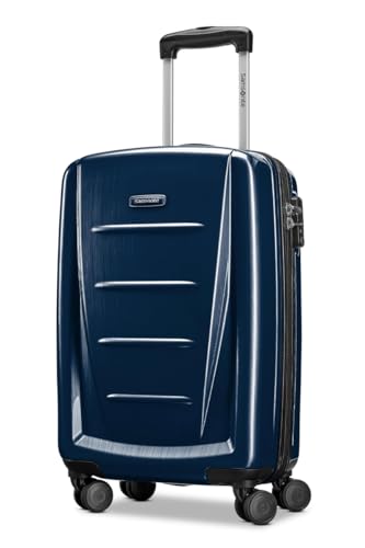 Image of Samsonite Winfield 2 Hardside Luggage with Spinner Wheels, Brown, One Size, Winfield 2 Hardside Luggage With Spinner Wheels, Navy, 2 Pc Set (S +M) / (57 + 68 cm) / (20 + 24 inch), Modern