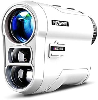 REVASRI Golf Rangefinder with Slope and Pin Lock Vibration, External Slope Switch for Golf Tournament Legal, Rangefinders with Rechargeable Battery 1000YDS Laser Range Finder