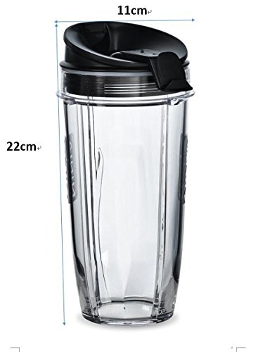 Sduck Replacement Parts for Nutri Ninja Blender, 24 oz. Cup with Sip & Seal Lid For 900w/1000w/1300w Auto-iQ and Duo Blenders