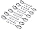 Tonver Lot de 12 cuillères à expresso en acier inoxydable 10,2 cm