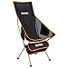 URPRO Outdoor Upgraded Camping Chair Tragbare leichte Klappstühle mit Kopfstütze und beidseitiger Tasche mit hoher Rückenlehne für Outdoor-Rucksacktouren Wandern Reisen Picknick Angeln