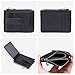 Fependu Slim Wallet for Women Thin Womens Card Holder RFID Blocking Genuine Leather Small Wallets Black