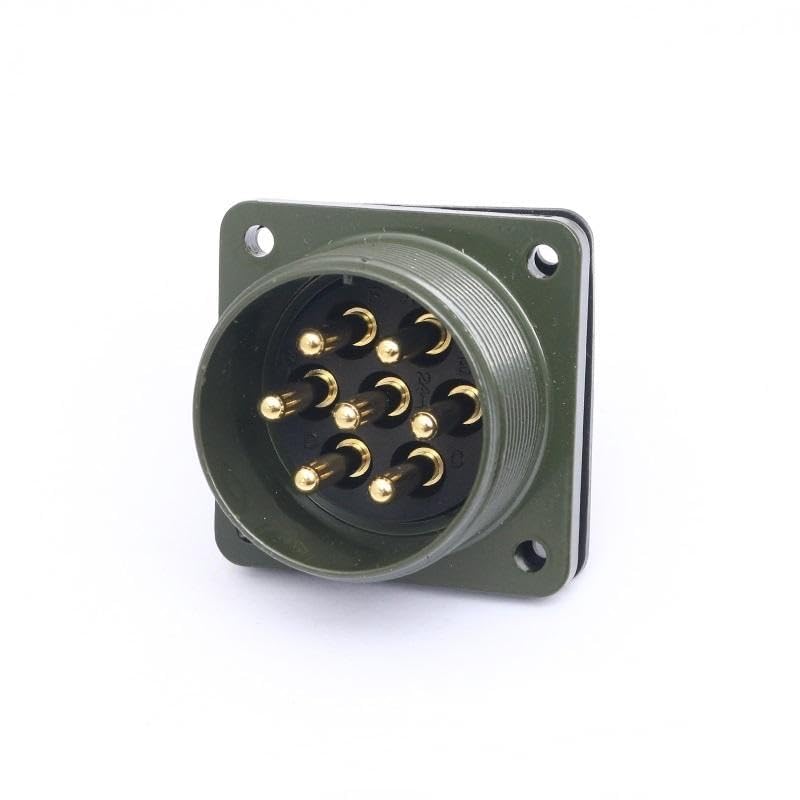 Conector Aviación Estándar Militar MS3102A-24-10P 7 Pines miniatura 1