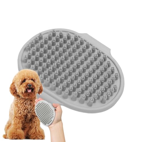 Spazzola per Shampoo Cani,Pettine Massaggiante Per La Toelettatura E La Riduzione Della | Spazzola Per Cani Con Setole Morbide Per Lo Scrub | Adatto a Gatti Cuccioli con Pelo Corto o Lungo