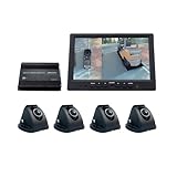 Carretilla elevadora llena AI BSD de Warehouse de la opinión del pájaro de HD AHD 1080p 3D sistema de cámara de reserva del coche de 360 ​​grados(T5 (Normal Version))