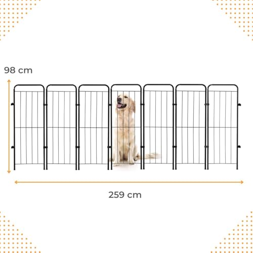Utility Pet & Lar, Cercado Grande Cachorro Cães Pet Shop Grade 7 Módulos Cerca Cor:Preto