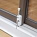 TOLEDO White Security Hardened Keyed Bolt Sliding Patio Door Lock