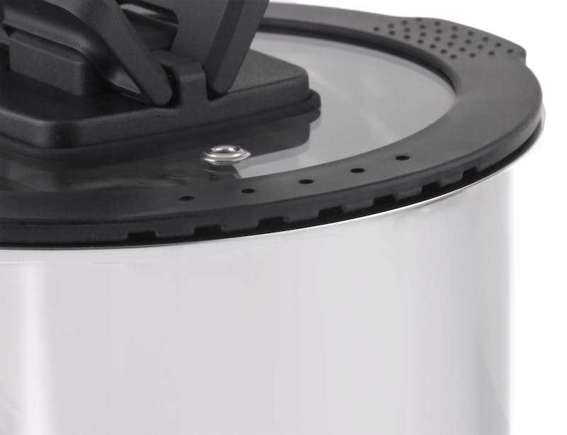 COMODO - Set di 3 coperchi in vetro con anello in silicone, diametro 16/18/20 cm, coperchi in vetro, coperchi, confezione originale