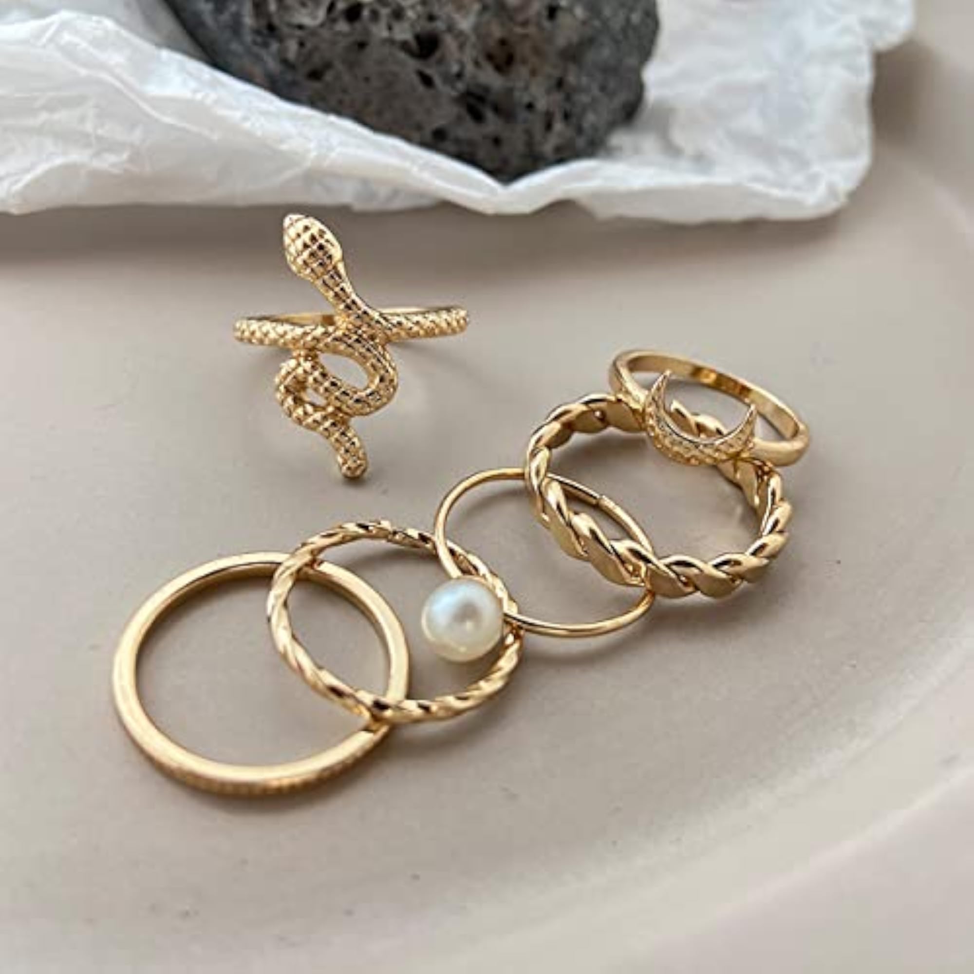 Stackable Rings Set - Style 9