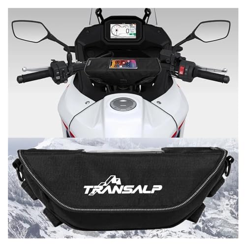 Borsa Manubrio Moto Borsello Manubrio per HON&da XL750 TRANSALP750 TRANSALP 750 XL 750 Borsa da Manubrio Impermeabile per Moto(C)