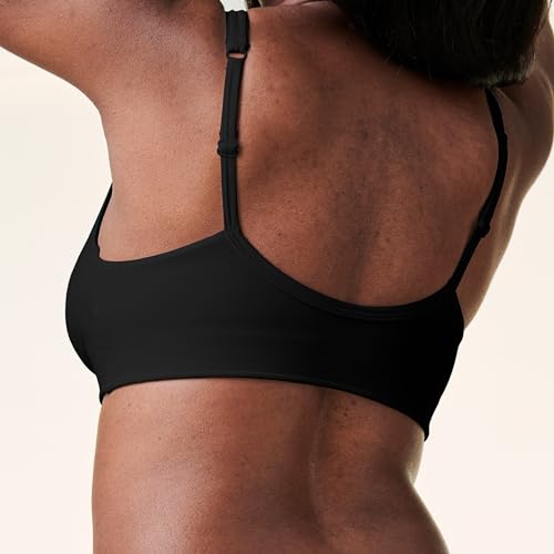 Image of Bravado Designs Ballet Seamless Crossover Maternity Nursing Bra for Breastfeeding, Pull Away Sleep Pregnancy Bra, Oeko-TEX Certified, Black, XX-Large