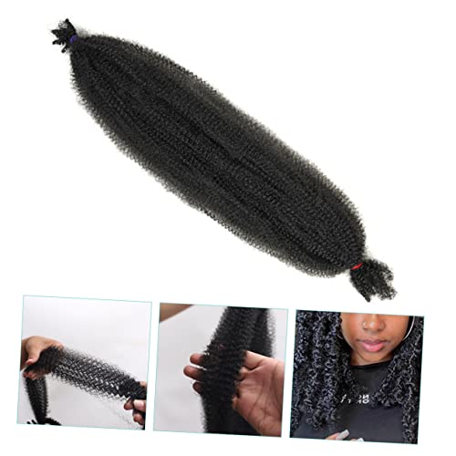 Extensions de cheveux tressés bouclés synthétiques afro volume et pose rapide - 5