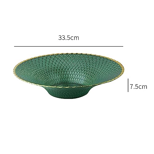Ornements décoratifs plateau de service en verre bleu pour cadeau idéal - 2
