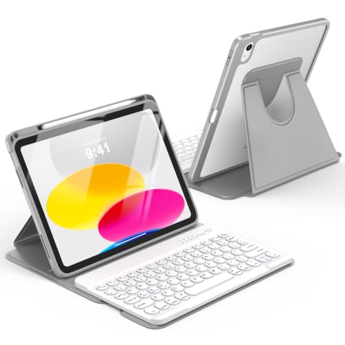 Image of besky Keyboard Case for iPad A16 11th /10th Gen 11 /10.9 Inch, 360 Rotatable