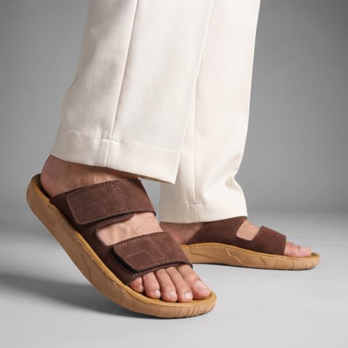Image of WALKAROO Urbanoz Men's Footwear|Dual Adjustable Strap Upper&Flexible sole|Dailywear Sandal|WGP53410