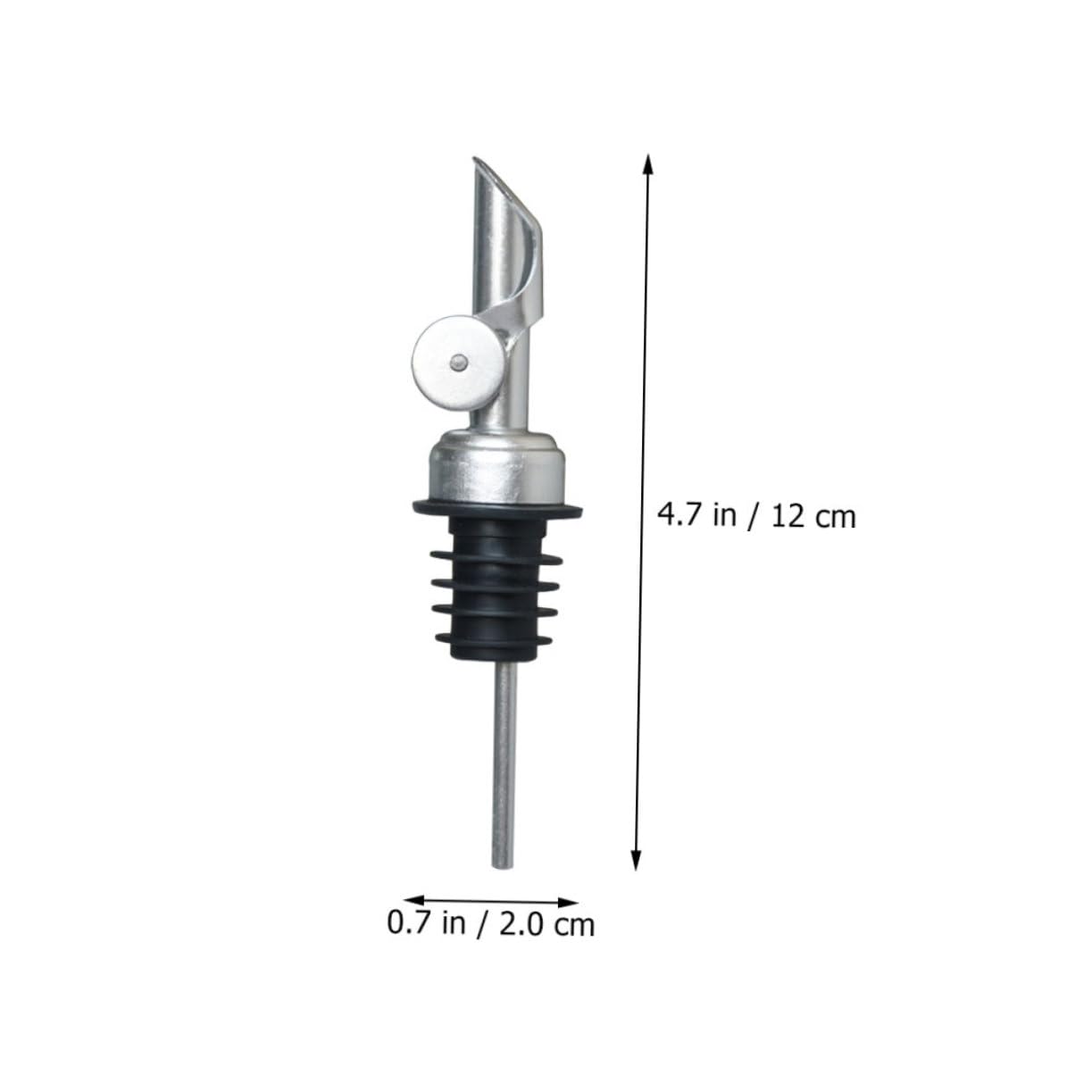 OFFSCH Bar Pour Spouts Set 2pcs Stainless Steel Oil Bottle Spout Easy One-handed Operation Versatile for Liquids