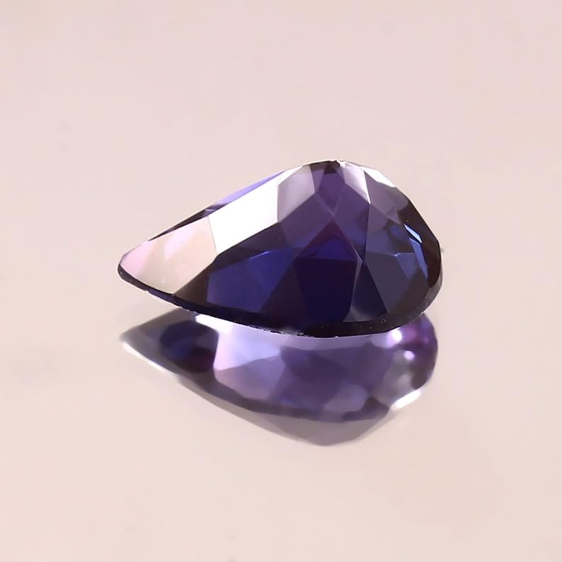 Saphir Taafféite naturelle poire pour bague et collier fait main - 5