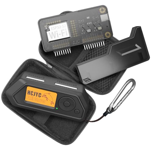 4 in 1 Protective Case for Flipper Zero Device and Wi-Fi Dev Board V1 ESP32-S2, Cover Set Accessories for Flipper Zero WiFi Dev Board - Black