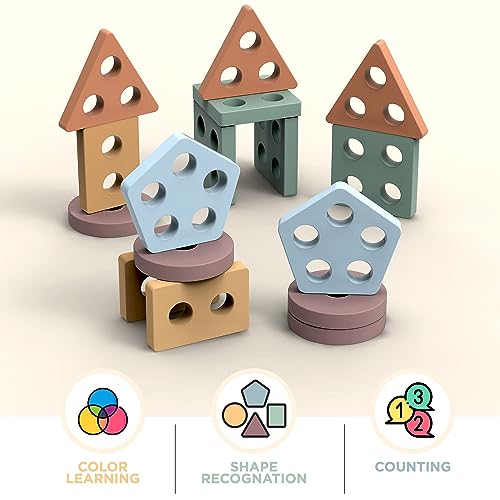 Tosekry Puzzle Bambini 1 2 3 Anni, Giochi di