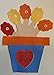 Flower Small Assorted Color Creative Cut-Outs, 3