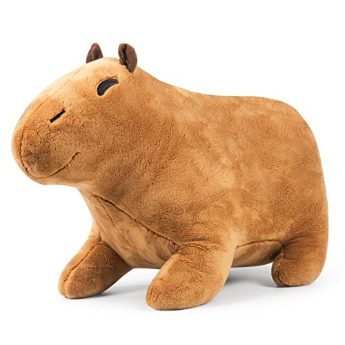Peluche Capybara 40 Cm – Coussin XXL Doux – Doudou En Peluche – Cadeau Câlin Pour Enfants Et Adultes