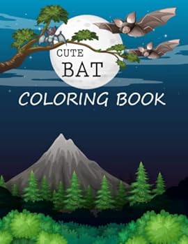 Cute Bat Coloring Book: Bat Coloring Book