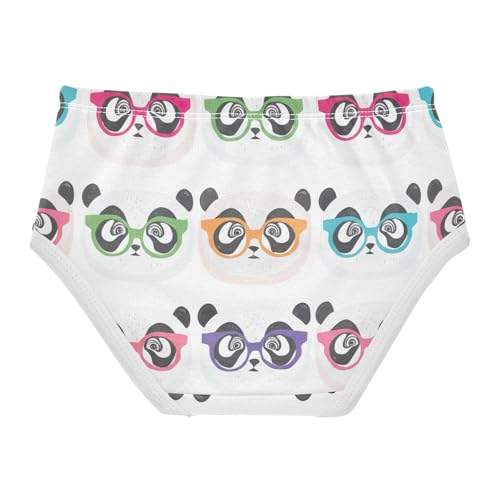 Cotton Toddler Girls Underwear Cute Cartoon Pandas White Girl Panties Cute Print Kids Briefs Undies 2t2