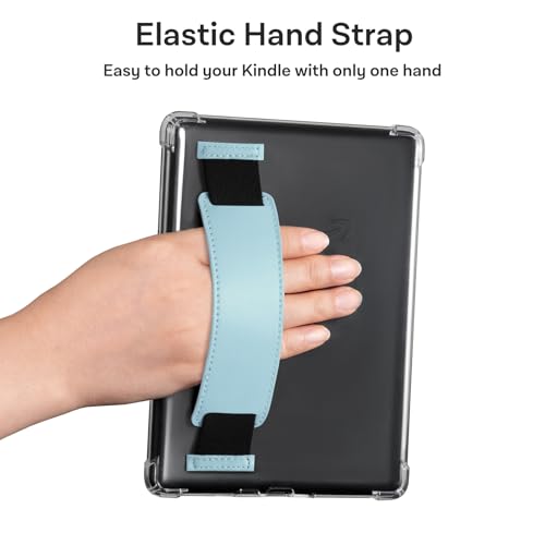 Image of CoBak Hand Strap Clear Case for All-New 7 inch E-Readers - Lightweight, Scratch-Proof Silicone Back Cover