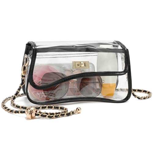 Image of YGR Clear Bag Stadium Event Concert Approved, Transparent Clear Crossbody Purse Shoulder Bag for Women