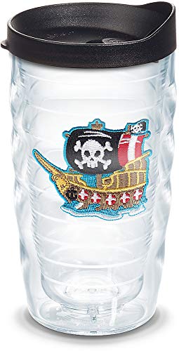 Tervis Pirate Ship Insulated Tumbler with Emblem, 10 oz, Clear