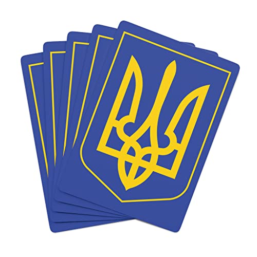 Naipes de Póker con Escudo de Ucrania