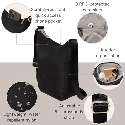 Baggallini Swift Mini Crossbody Bag for Women - 4.5x7 Small Travel Purse with Crossbody Strap and RFID3