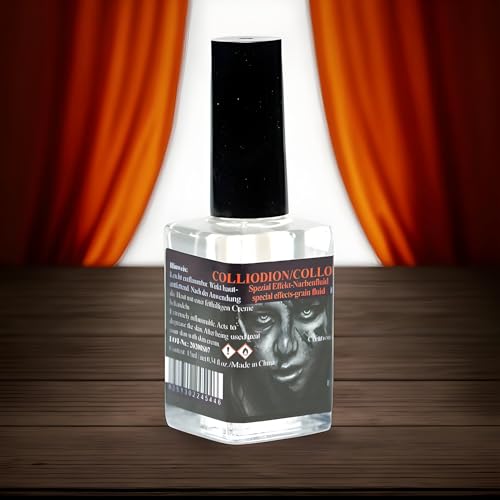 Líquido Para Cicatrices - 15ml Halloween Colodión Rígido Para Cicatrices Belleza Con Pincel - Maquillajes de Cuidado Personal - Uso en Cara Piel Cuerpo Disfraz Cosplay Halloween Fotografía - imagen 2