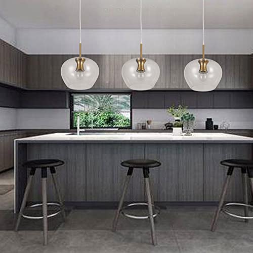 Lámpara de vidrio para mesa de comedor y barra de cafetería moderna 4