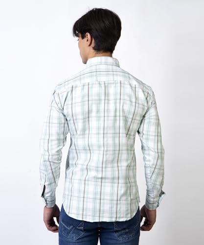 Image of TrapNation Men's Checkered Regular Fit Shirt
