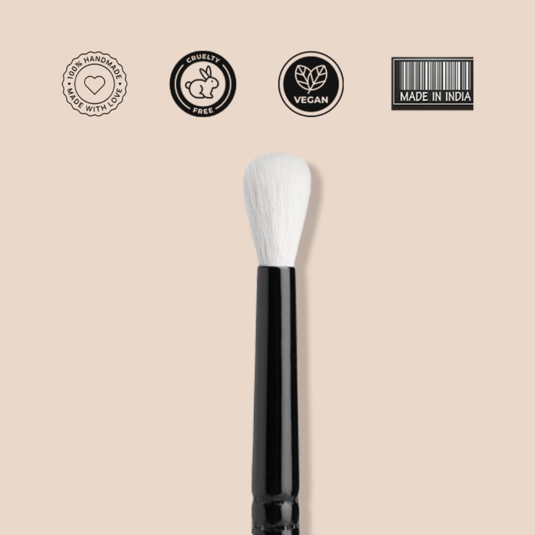 Cuffs N Lashes E011 Small Eyeshadow Blending Brush | Precision Eye Makeup Brush for Seamless Blending | Soft Bristles | Cruelty-Free &Handmade in India | Professional Eye Brush - Image 4 thumbnail