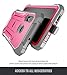 Poetic Galaxy A20 Rugged Case with Kickstand, Galaxy A30 Case, Full-Body Dual-Layer Shockproof Protective Cover, Built-in-Screen Protector, Revolution,Defender Case for Samsung Galaxy A20 /A30, Pink