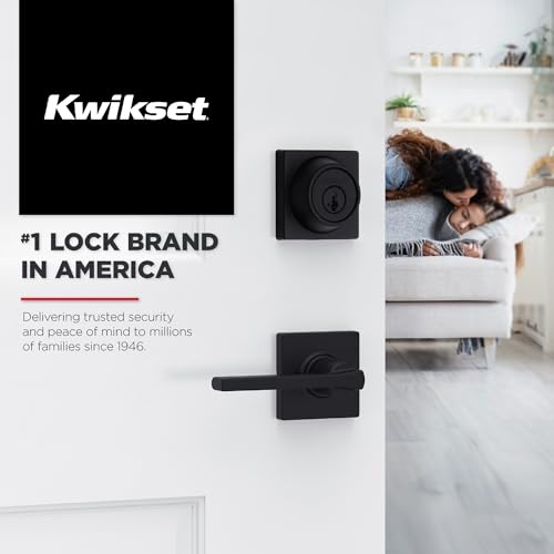 Kwikset Casey Door Handle, Privacy, Satin Nickel | Interior Lever | Keyless Turn Lock | Microban Protection | Pack of 2 - image 9