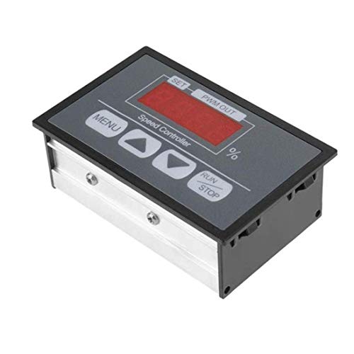 ICQUANZX DC6-60V DC PWM Motor Speed Regulator Power Controller with LED Digital Display, Slow Start/Stop Revolving Speed Time Adjustable
