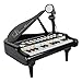 Dirgee Kinder 24 Schlüssel Klavier Mini Musik Geschenk Kinder Musikinstrument Spielzeug Set mit Mikrofon for Kinder Geschenke - Schwarz Rosa (Farbe: Schwarz) (Color : Black)