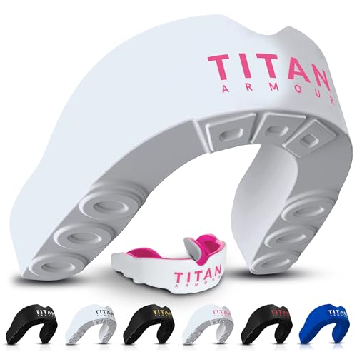 Titan Armour Mouth Guard Boxing, Dual-Layer Boil & Bite Mouthguard,