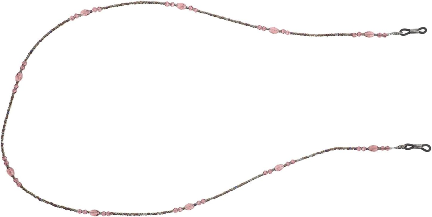 ORFOFE Beaded Eyeglass Chain for Women and Men, Natural Crystal Glasses Strap Necklace, Anti-slip Sunglass Holder Vintage Style for Daily Wear and Outdoor Use