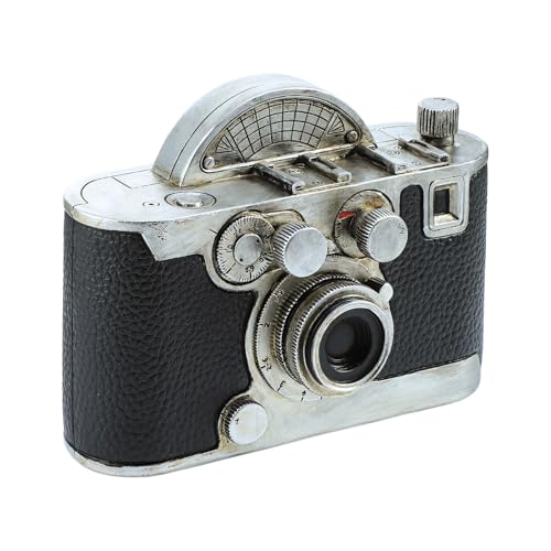 Colias Wing Vintage Style View Camera Shape Coin Bank Money Saving Bank Toy Bank Cents Penny Piggy Bank Home Decor-Black