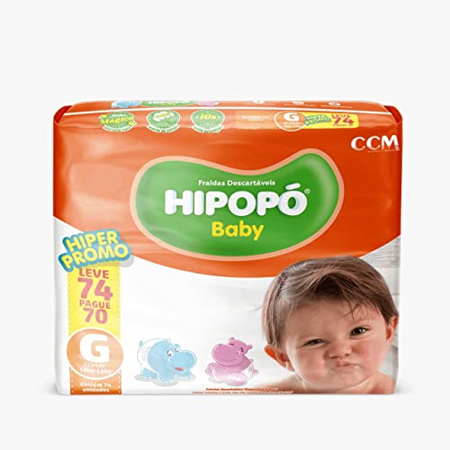 FRALDA HIPOPO MEGA G COM 70 TIRAS