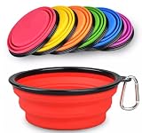 Pawly Pops Collapsible Dog Bowls for Travel, Foldable Expandable for Dog/Cat Food and Water Feeding