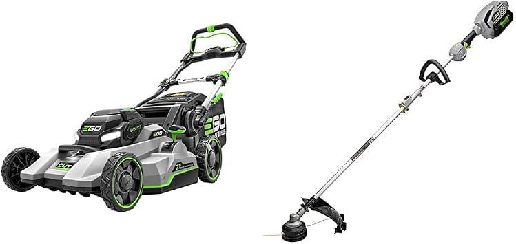 21-Inch Self-Propelled Mower, 15-Inch String Trimmer & Power Head Kit with Batteries and Chargers Included