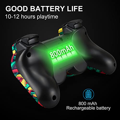 Yinjie CPT-AUO-1818 Ps3 Controller, Wireless Ps3 Controller 2 Pack, Built In 800Mah Large Capacity Battery, With 2 Usb Cables, Perfect Replacement For Sony Playstation 3 Controller thumb #4