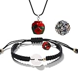 Grandmaster of Demonic Cultivation Jewelry Set Wei Wuxian Pulsera Mo Dao Zu Shi Collar con pegatinas, 12 piezas, Metal, No es una piedra preciosa