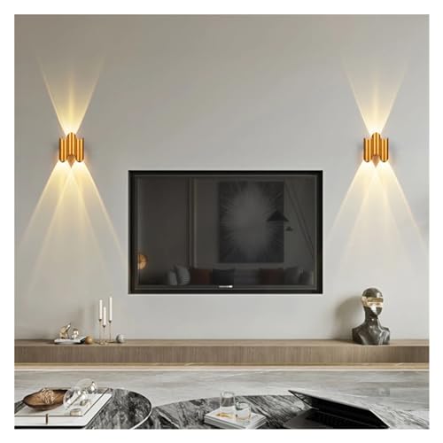 Lámpara de pared decoración hogar sofisticada acabado oro 6